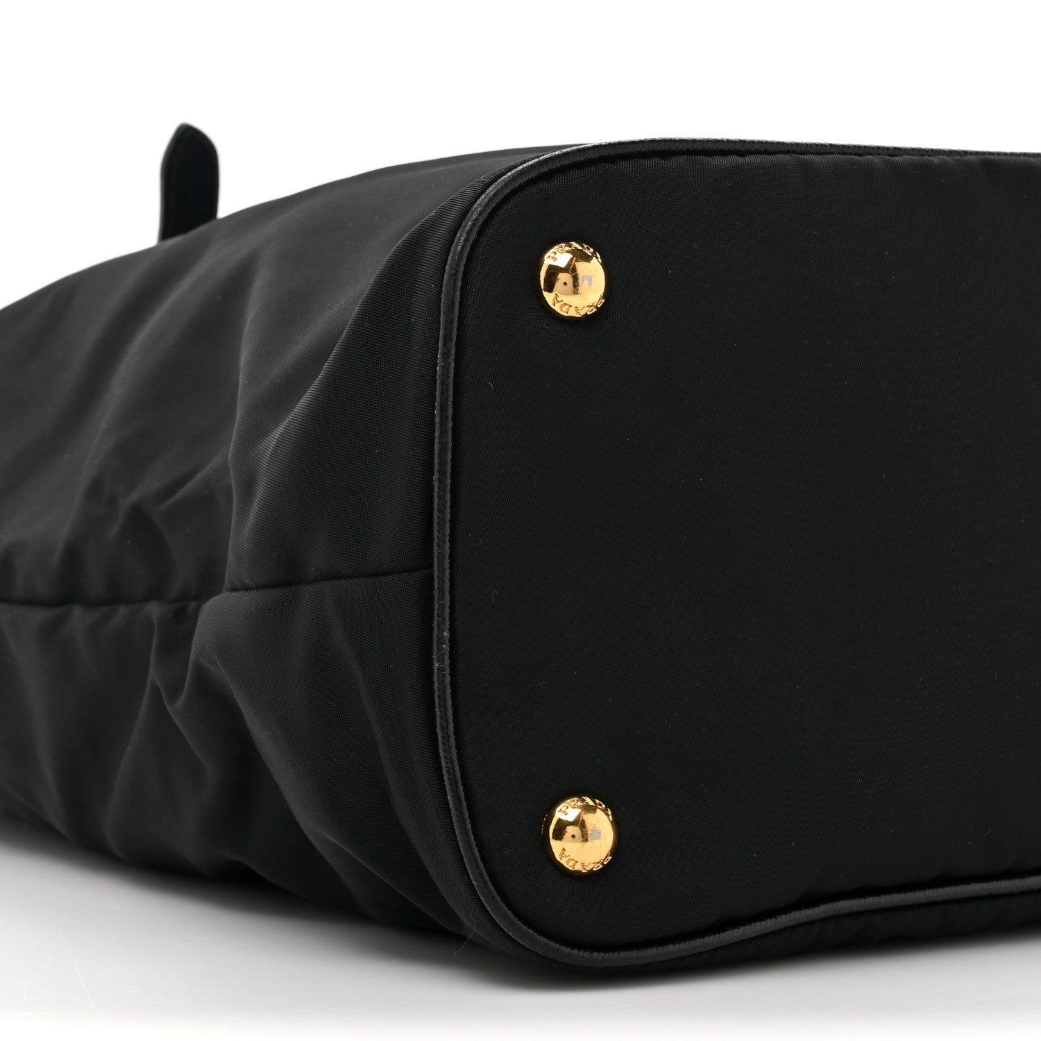 Prada Tessuto Nylon Saffiano Tote Black 9 of 11