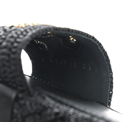 Chanel Cord Braided CC Mules 37 Black 8 of 9