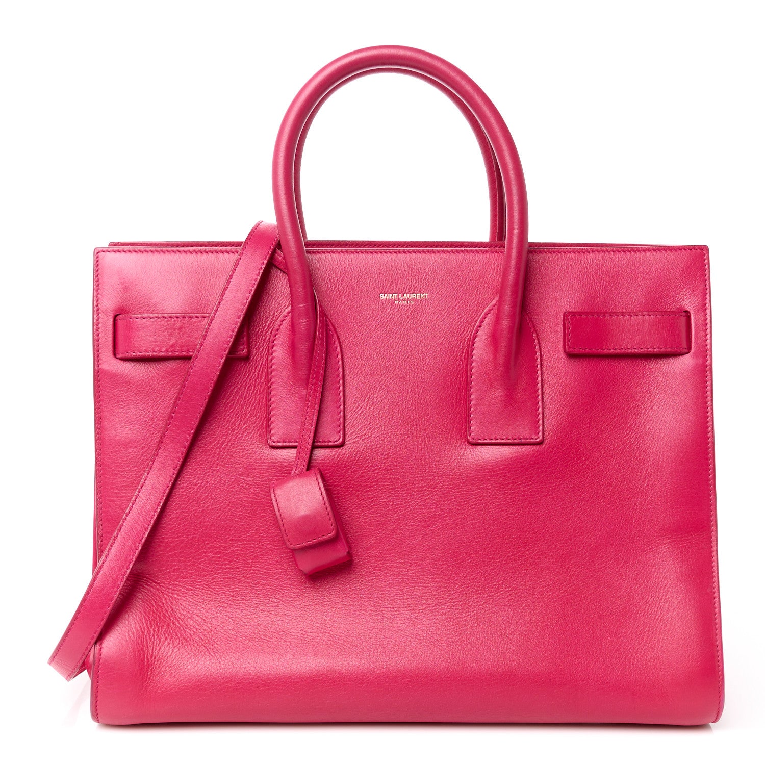 Saint Laurent Calfskin Small Sac De Jour Lipstick Pink 1 of 16