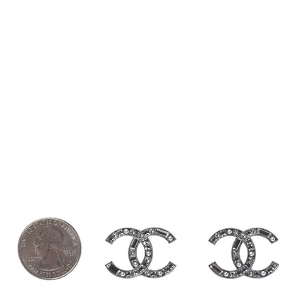 Chanel Baguette Crystal Pearl CC Bright Young Things Earrings Ruthenium 2 of 4