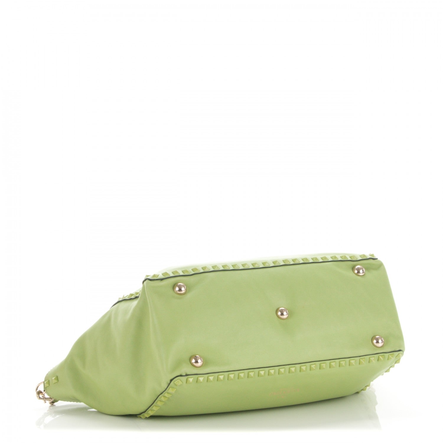 Valentino Garavani Vitello Medium Rockstud Tote Apple 4 of 6