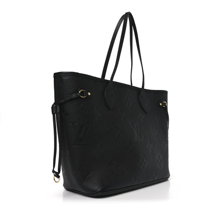 Louis Vuitton Empreinte Monogram Giant Neverfull MM Black 3 of 9