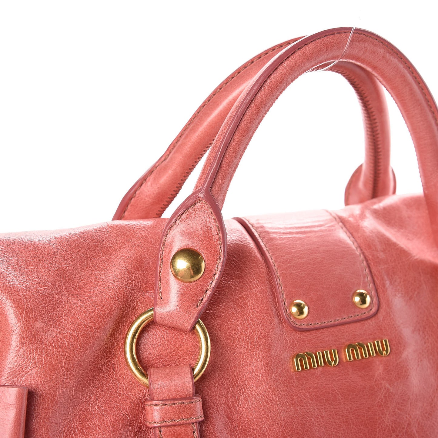 Vitello Lux Medium Bow Bag Rosa