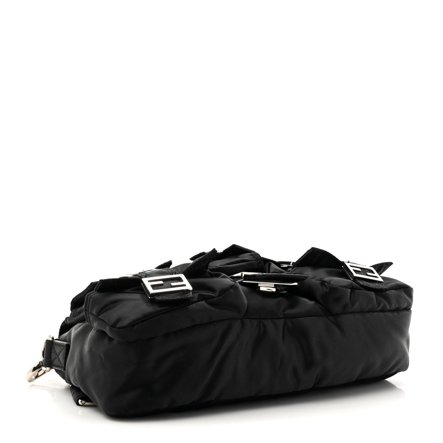 Econyl Cuoio Romano Multipocket Baguette Black