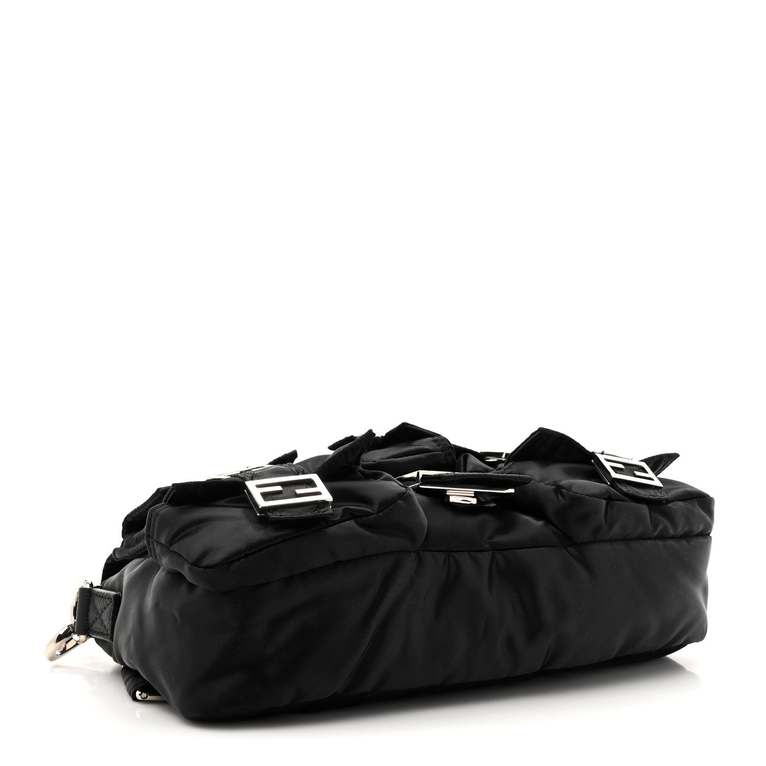 Fendi Econyl Cuoio Romano Multipocket Baguette Black 4 of 9