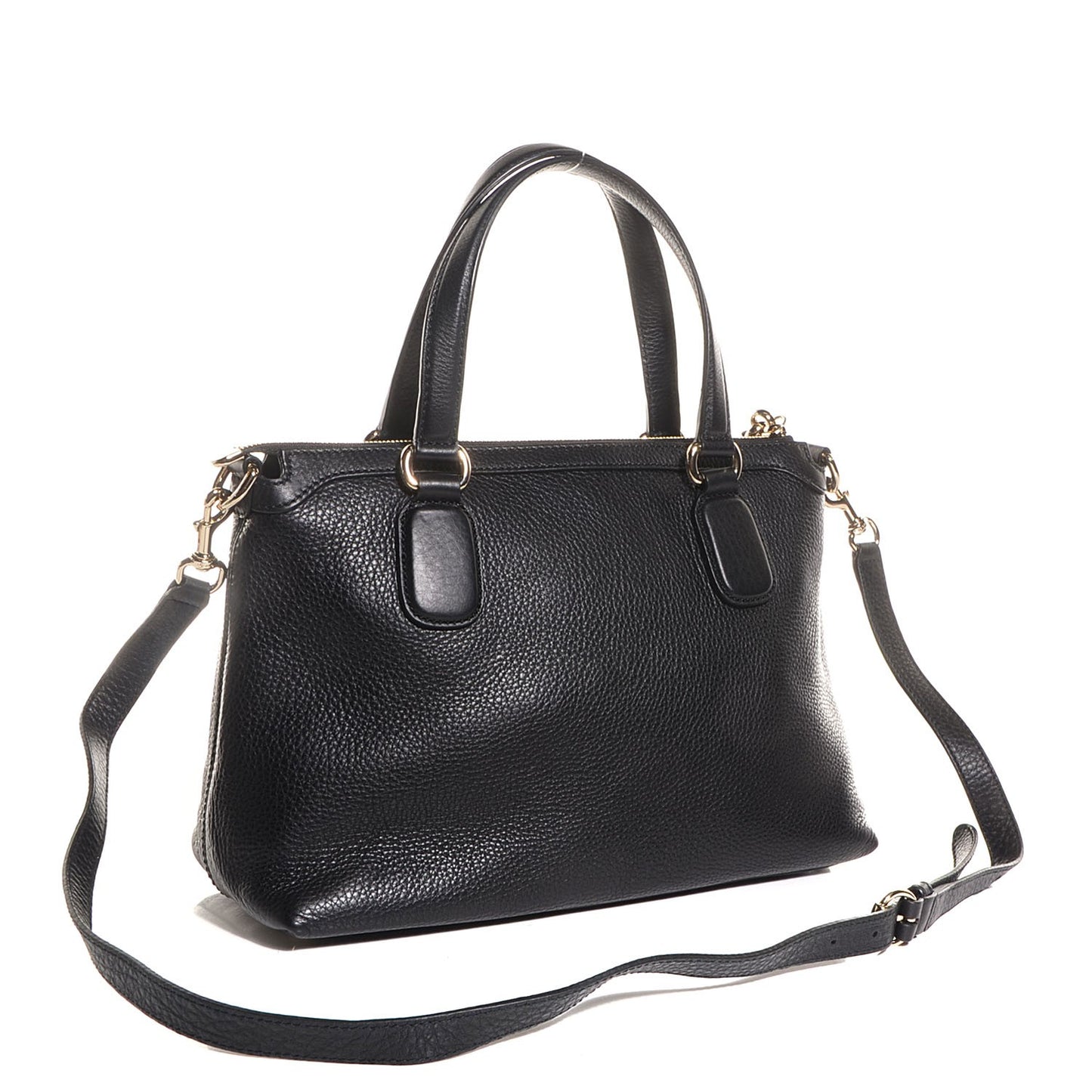 Cellarius Calfskin Small Soho Top Handle Satchel Black