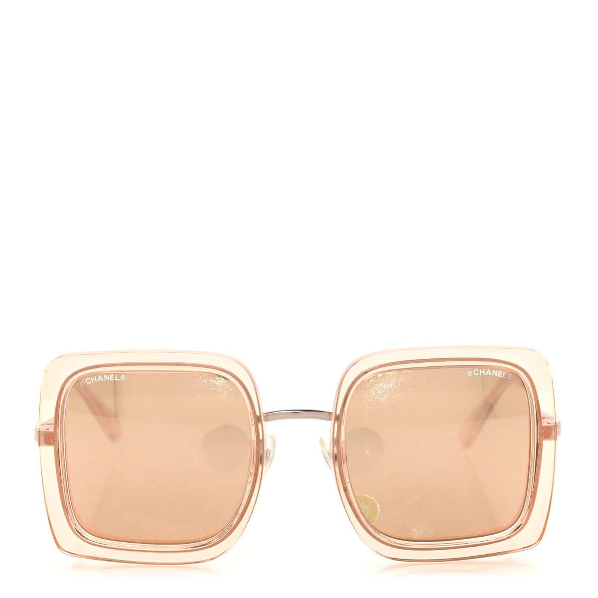 Chanel Mirror Square Sunglasses 4240 Pink 2 of 9