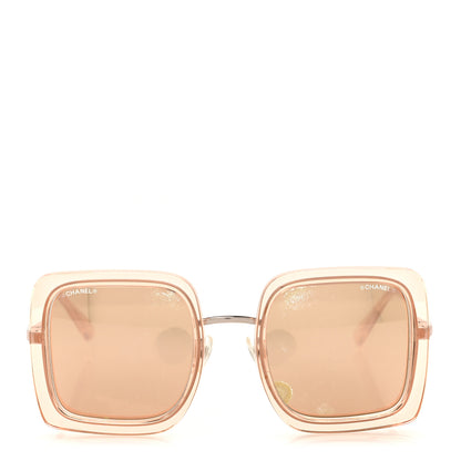 Chanel Mirror Square Sunglasses 4240 Pink 2 of 9