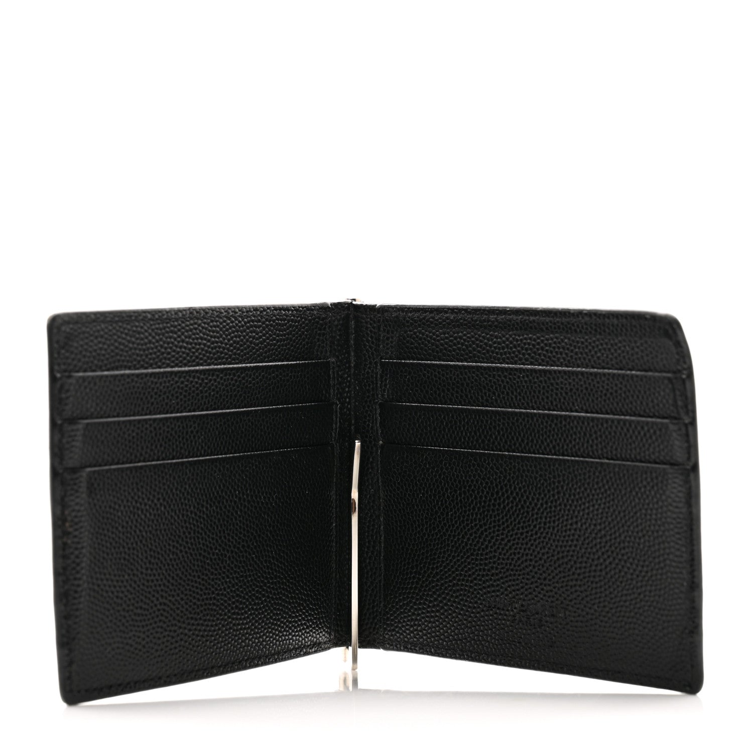 Saint Laurent Grain De Poudre Bill Clip Card Case Black 5 of 9