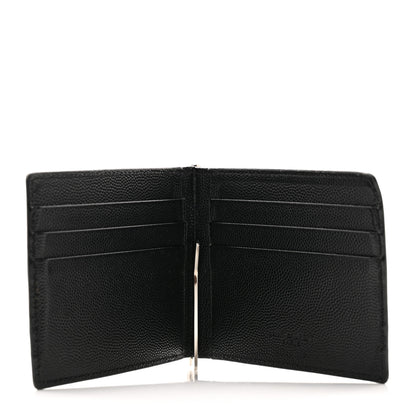 Saint Laurent Grain De Poudre Bill Clip Card Case Black 5 of 9