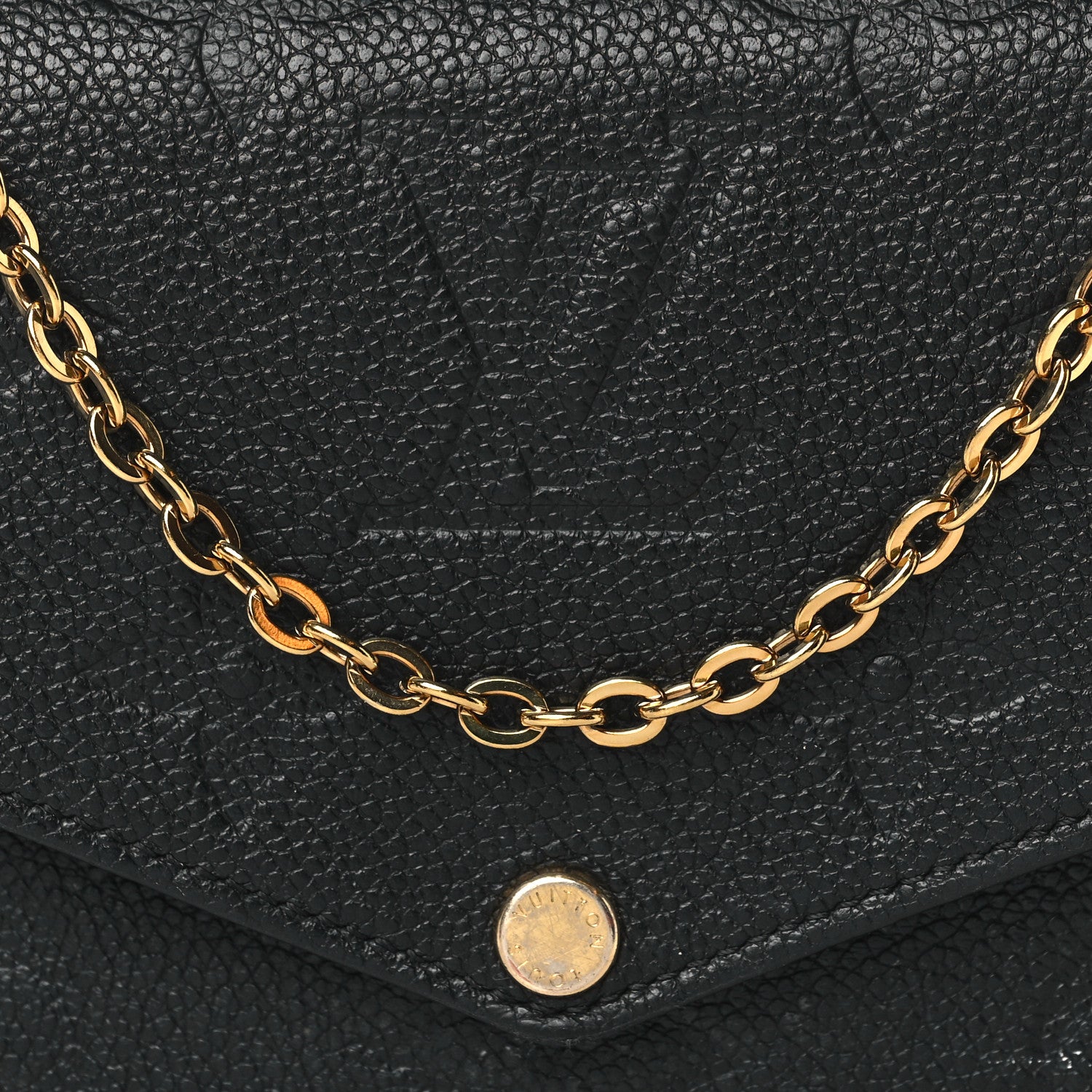 Louis Vuitton Empreinte Monogram Giant Wild At Heart Felicie Pochette Black 7 of 10