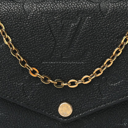 Louis Vuitton Empreinte Monogram Giant Wild At Heart Felicie Pochette Black 7 of 10
