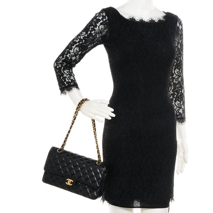 Chanel Caviar Quilted Medium Double Flap Black 2 of 8