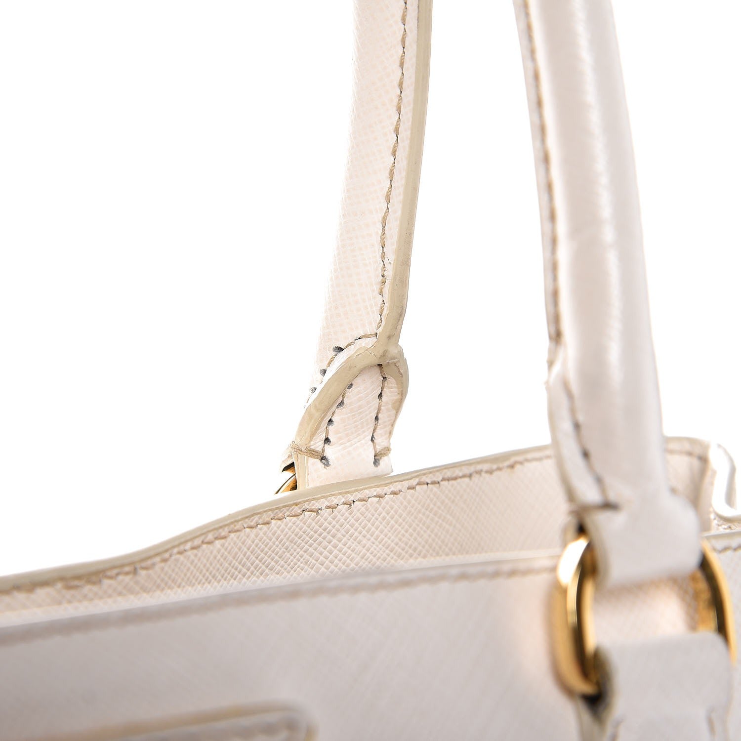 Prada Saffiano Lux Medium Tote Talco 27 of 29