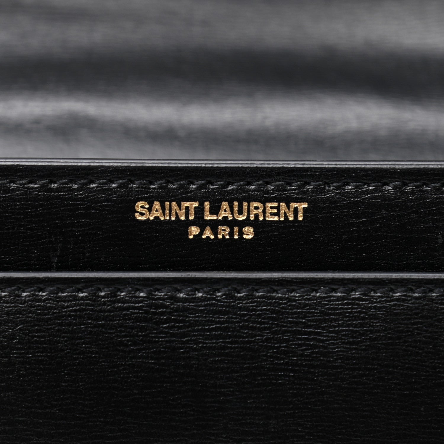 Saint Laurent Calfskin Medium Monogram Sunset Black 7 of 9