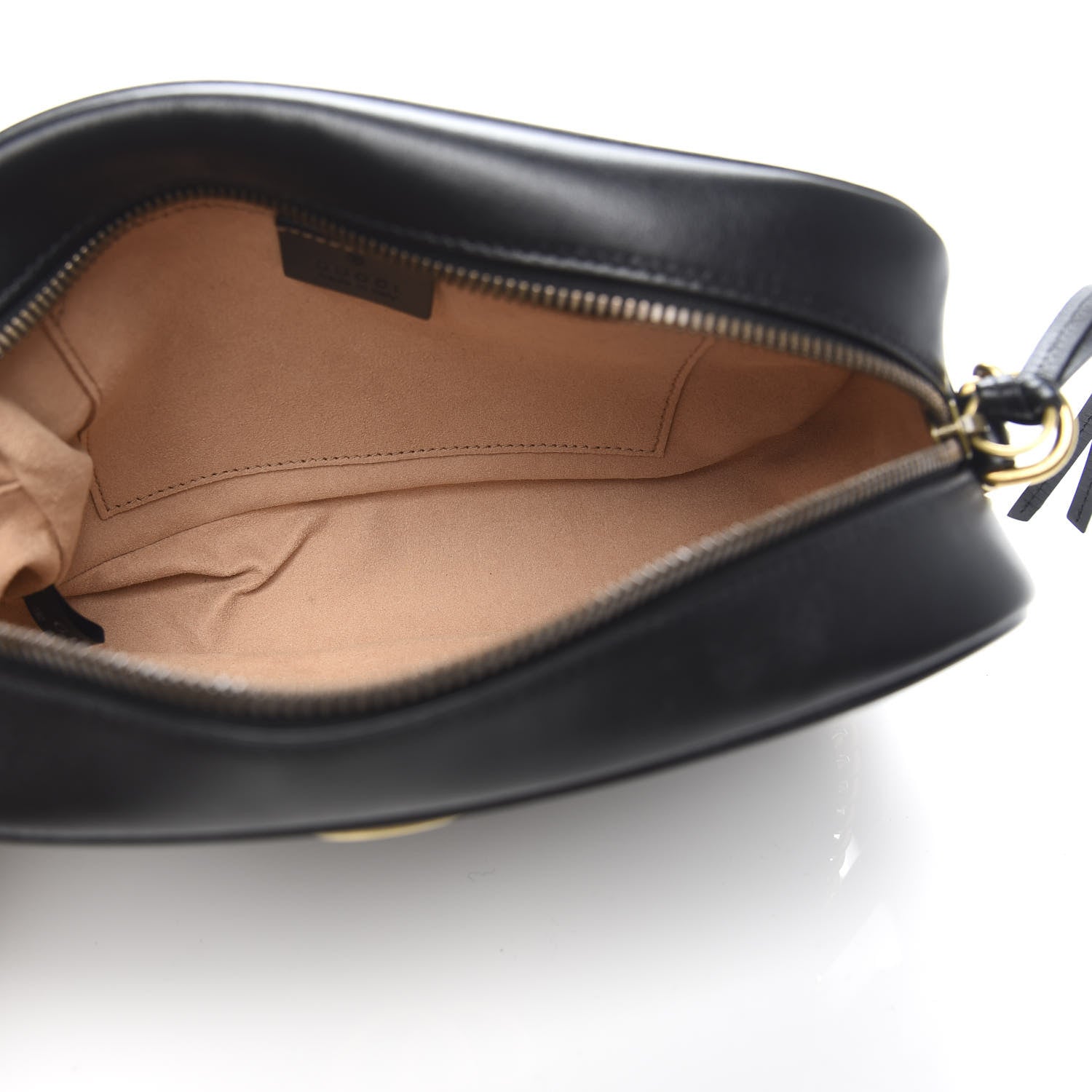 Gucci Calfskin Matelasse Small GG Marmont Chain Shoulder Bag Black 5 of 10