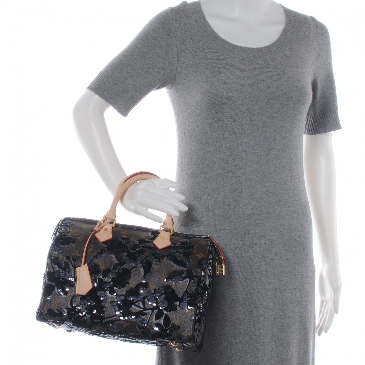 Louis Vuitton Monogram Fleur De Jais Sequins Speedy 30 2 of 7