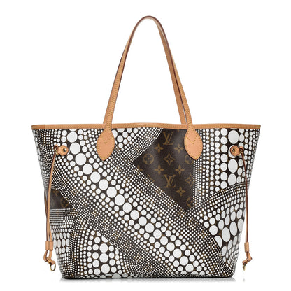 Louis Vuitton Monogram Kusama Waves Neverfull MM White 1 of 8