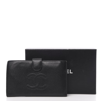 Chanel Caviar Timeless CC French Wallet Black 12 of 14