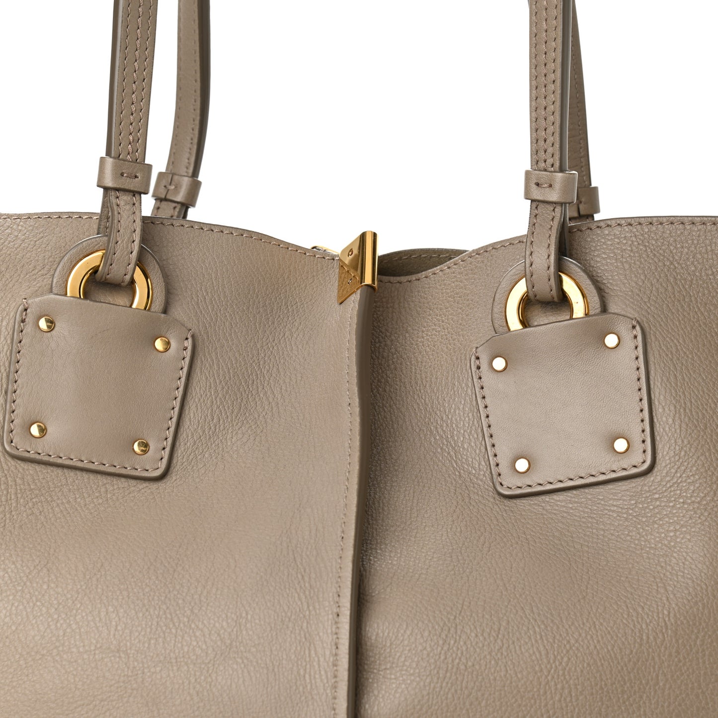 Smooth Calfskin Medium Vick Tote Motty Grey