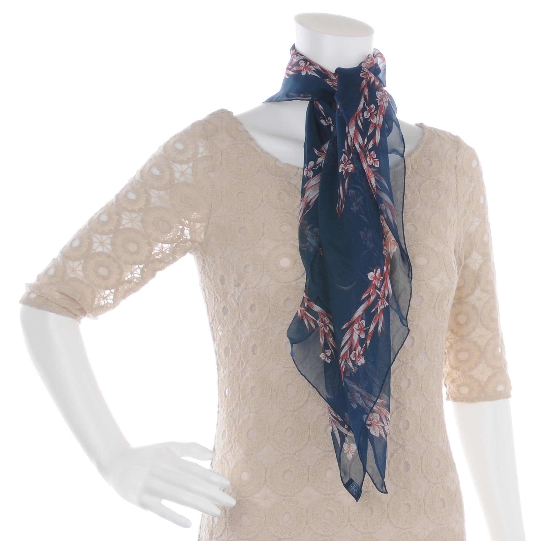 Hermes Silk Mousseline Cheval Fleuri Scarf 90 3 of 6