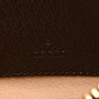 Gucci Monogram Jumbo GG Textured Dollar Calfskin Web Mini Ophidia Half Moon Hobo Camel Ebony New Acero 6 of 8