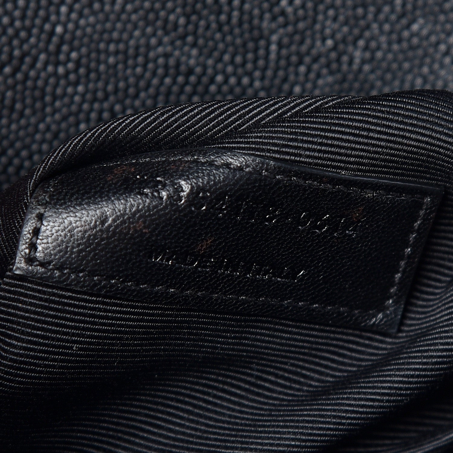 Saint Laurent Grain De Poudre Matelasse Chevron Large Monogram Satchel Black 7 of 11