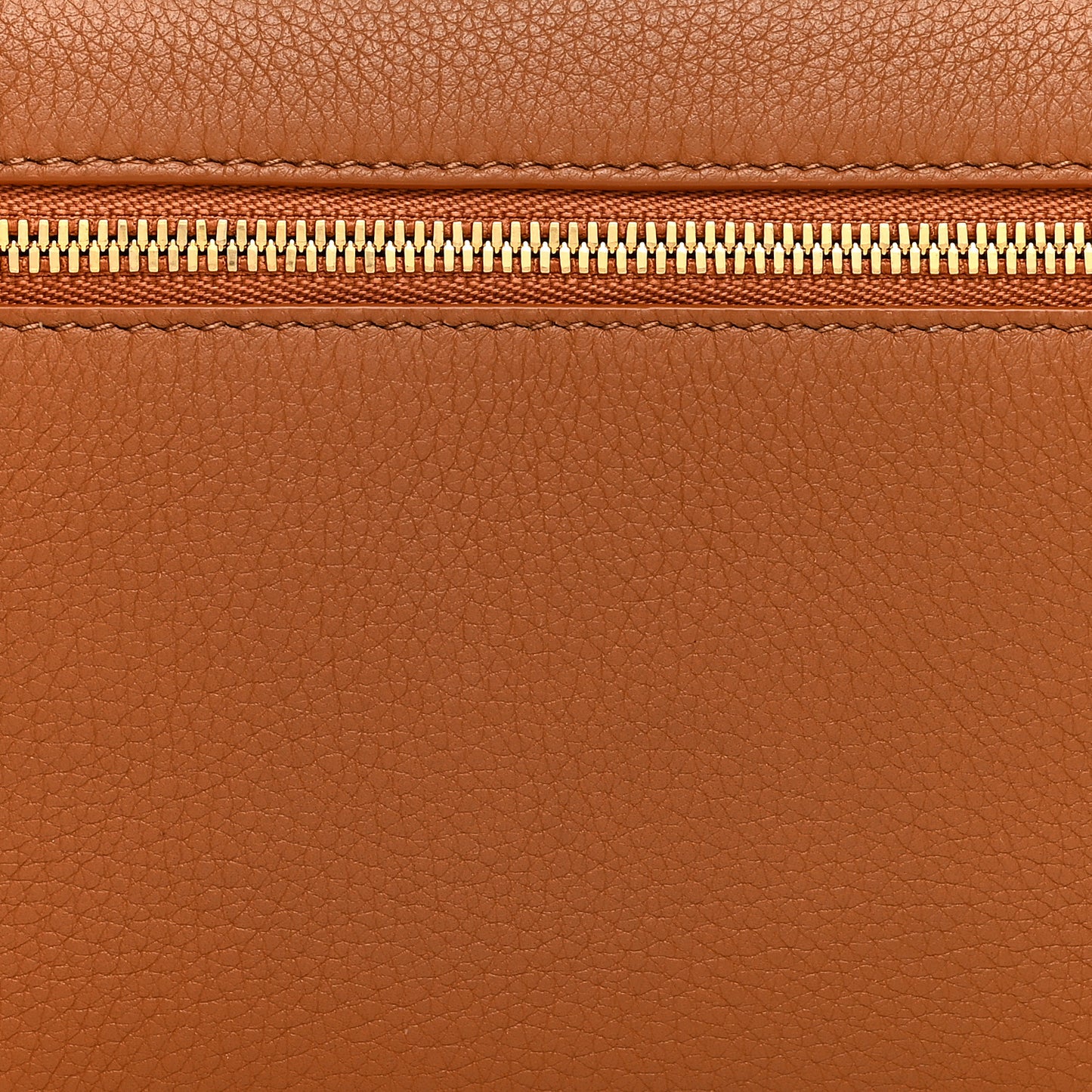 Grained Calfskin L19 Extra Pocket Pouch Warm Tan