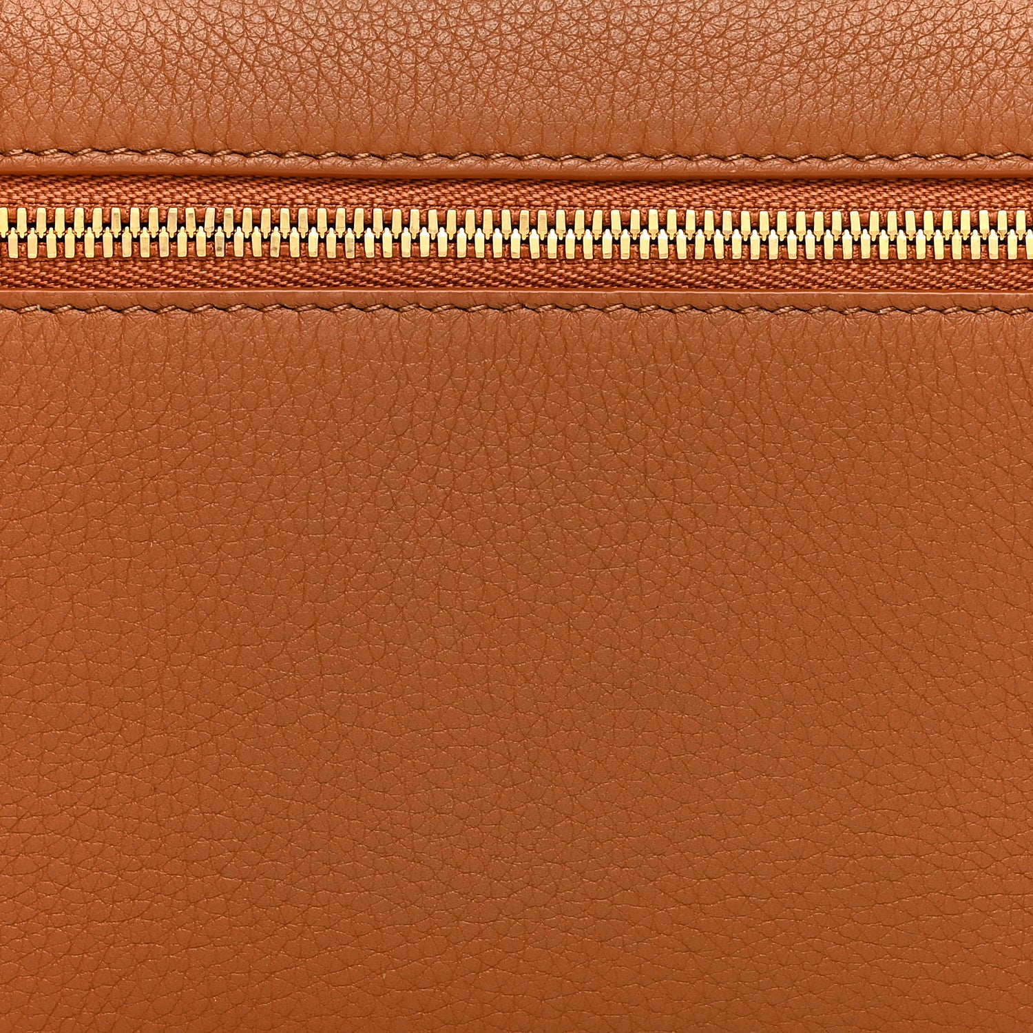 Loro Piana Grained Calfskin L19 Extra Pocket Pouch Warm Tan 7 of 10
