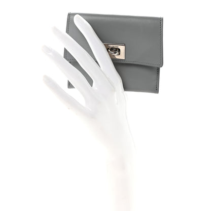 Balenciaga Smooth Calfskin Rodeo Flap Card Holder Cloud Grey 2 of 7