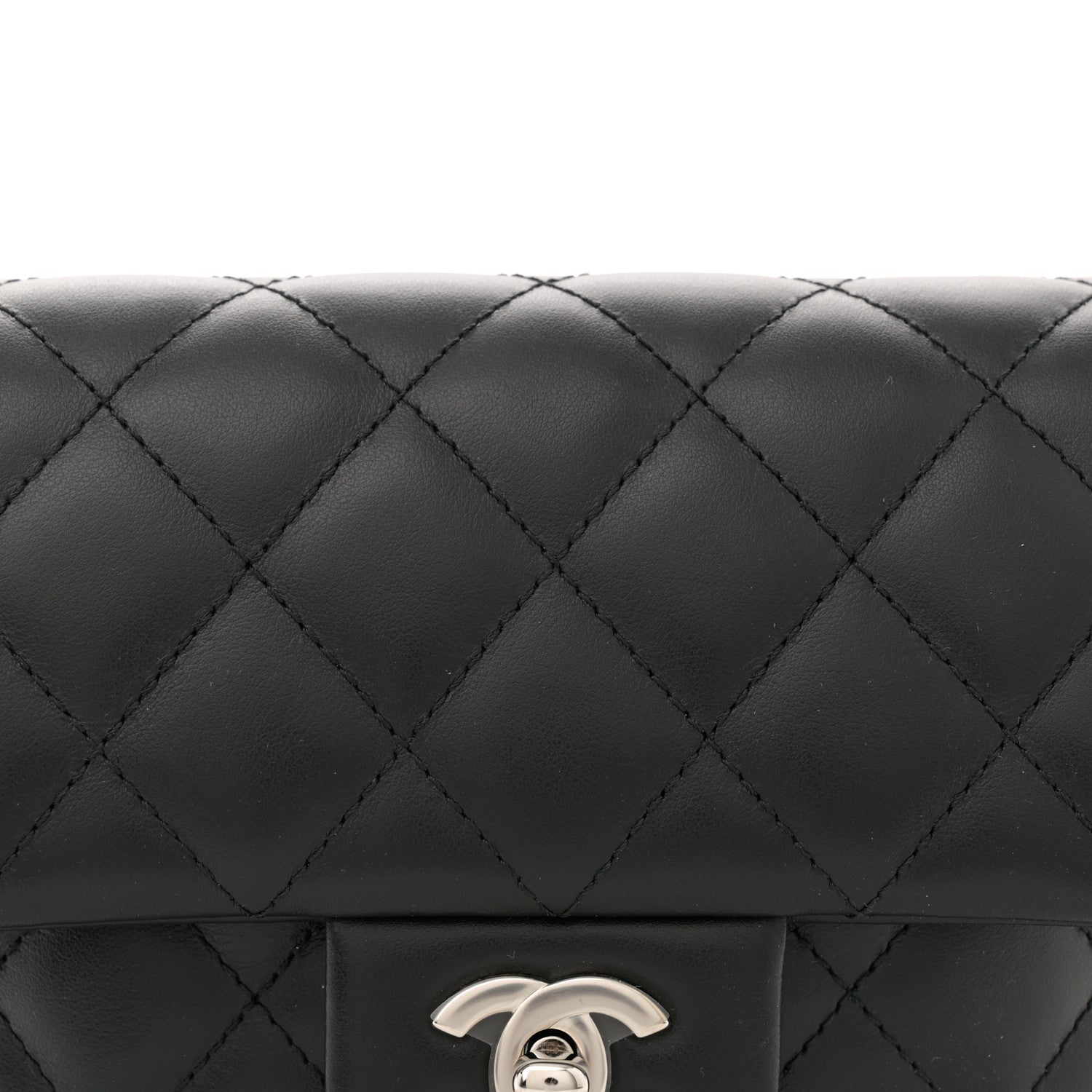 Chanel Calfskin Quilted CC Uniform Flap Belt Bag Black 8 of 10