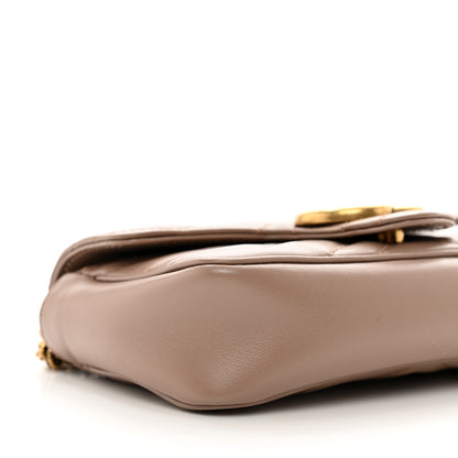 Gucci Calfskin Matelasse Super Mini GG Marmont Shoulder Bag Porcelain Rose 9 of 10