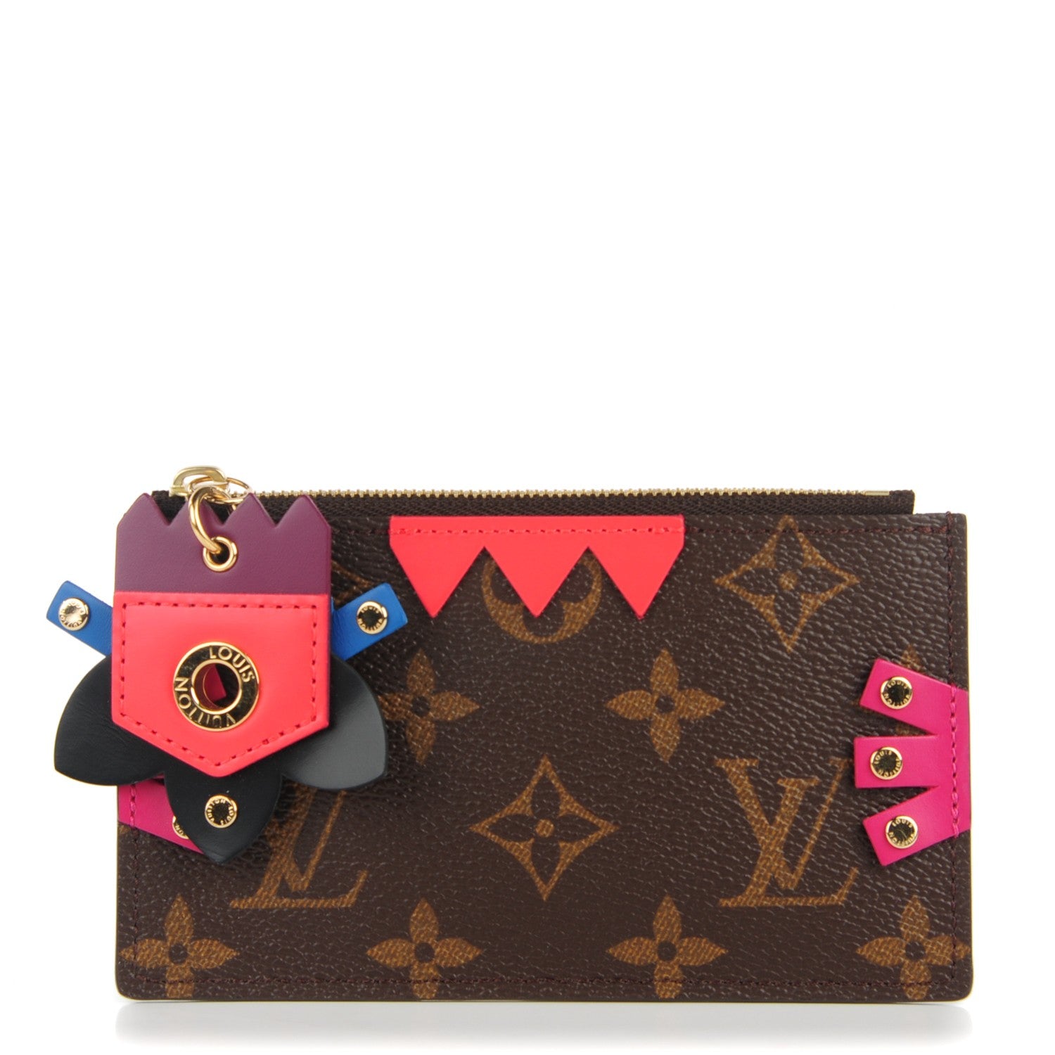 Louis Vuitton Monogram Totem Key Pouch Flamingo 1 of 7