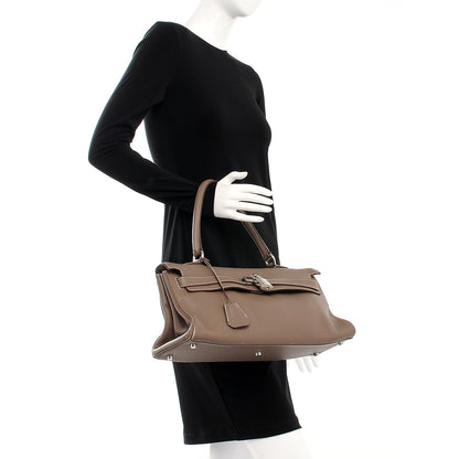 Hermes Togo Shoulder Kelly 40 Etoupe 2 of 32