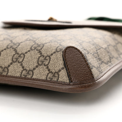 Gucci GG Supreme Monogram Web Medium Neo Vintage Flap Messenger Bag Beige New Acero 10 of 13