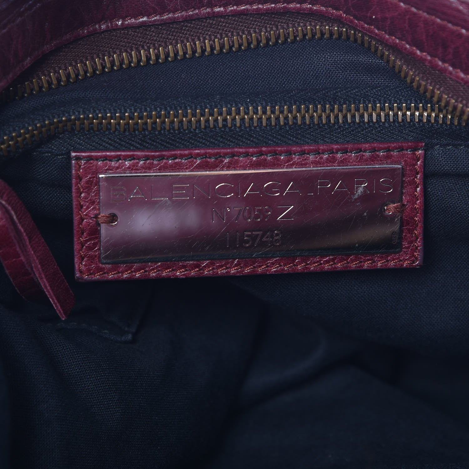 Balenciaga Agneau Classic Hardware City Bordeaux 7 of 15