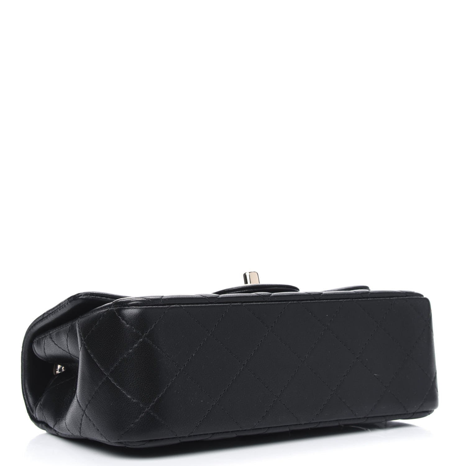 Chanel Lambskin Quilted Mini Rectangular Flap Black 3 of 4