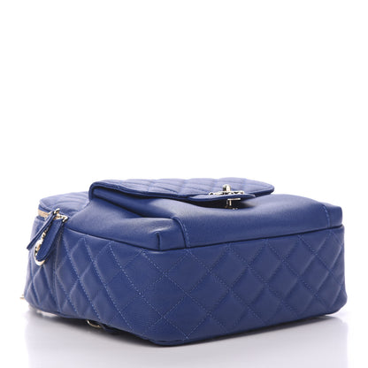 Chanel Caviar Quilted Large CC Day Backpack Blue 3 of 13