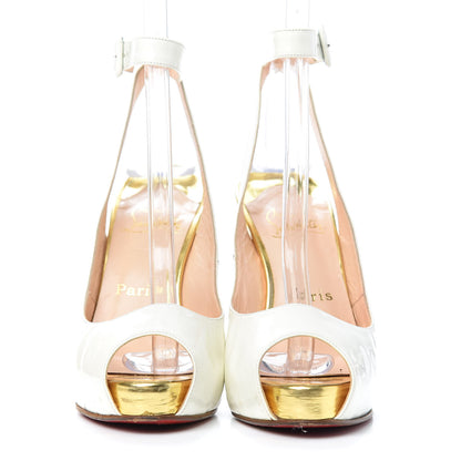 Christian Louboutin Patent Privatitia Pumps 36 White 2 of 10