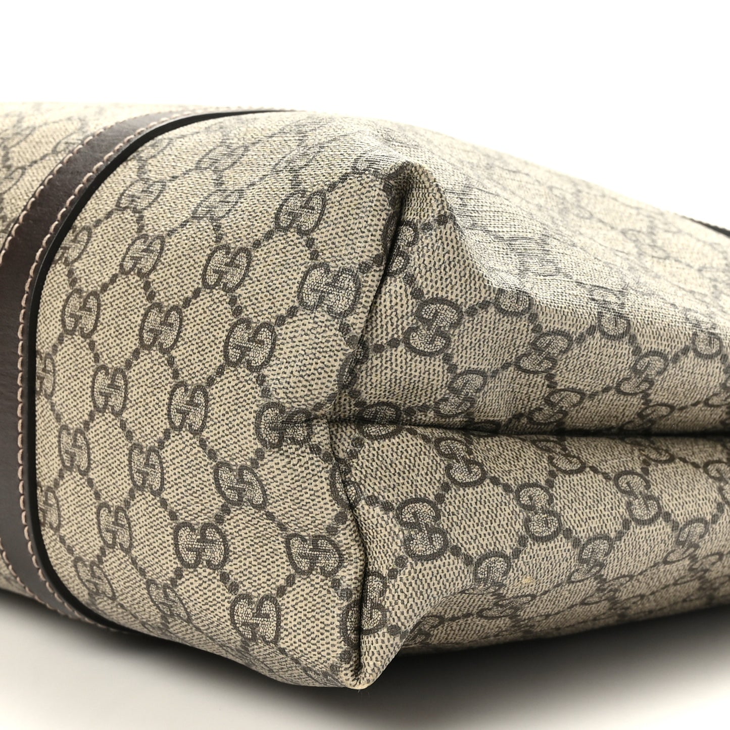 GG Plus Monogram Joy Vertical Tote Dark Brown