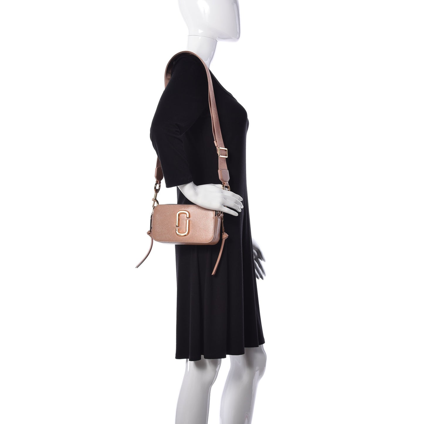 Saffiano Small Snapshot Camera Bag Sunkissed