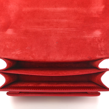 Saint Laurent Patent Small Monogram Sunset Red 5 of 13
