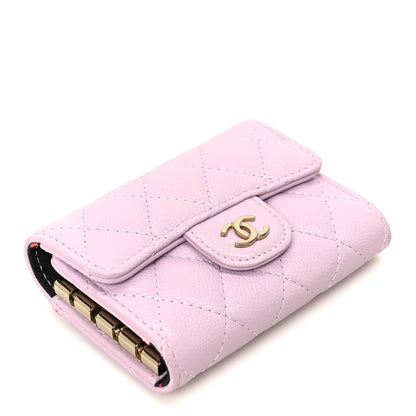 Chanel Caviar Quilted Classic 4 Key Holder Wallet Light Pink 4 of 10