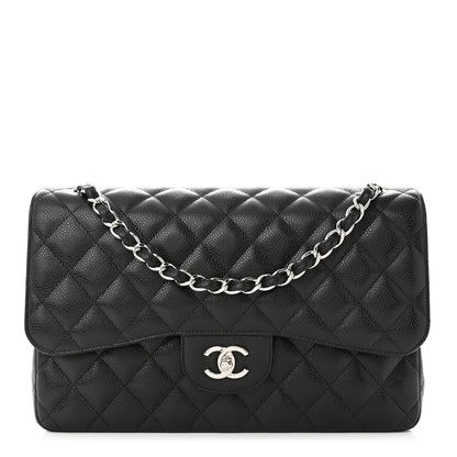 Chanel Caviar Quilted Jumbo Double Flap Black 1 of 11