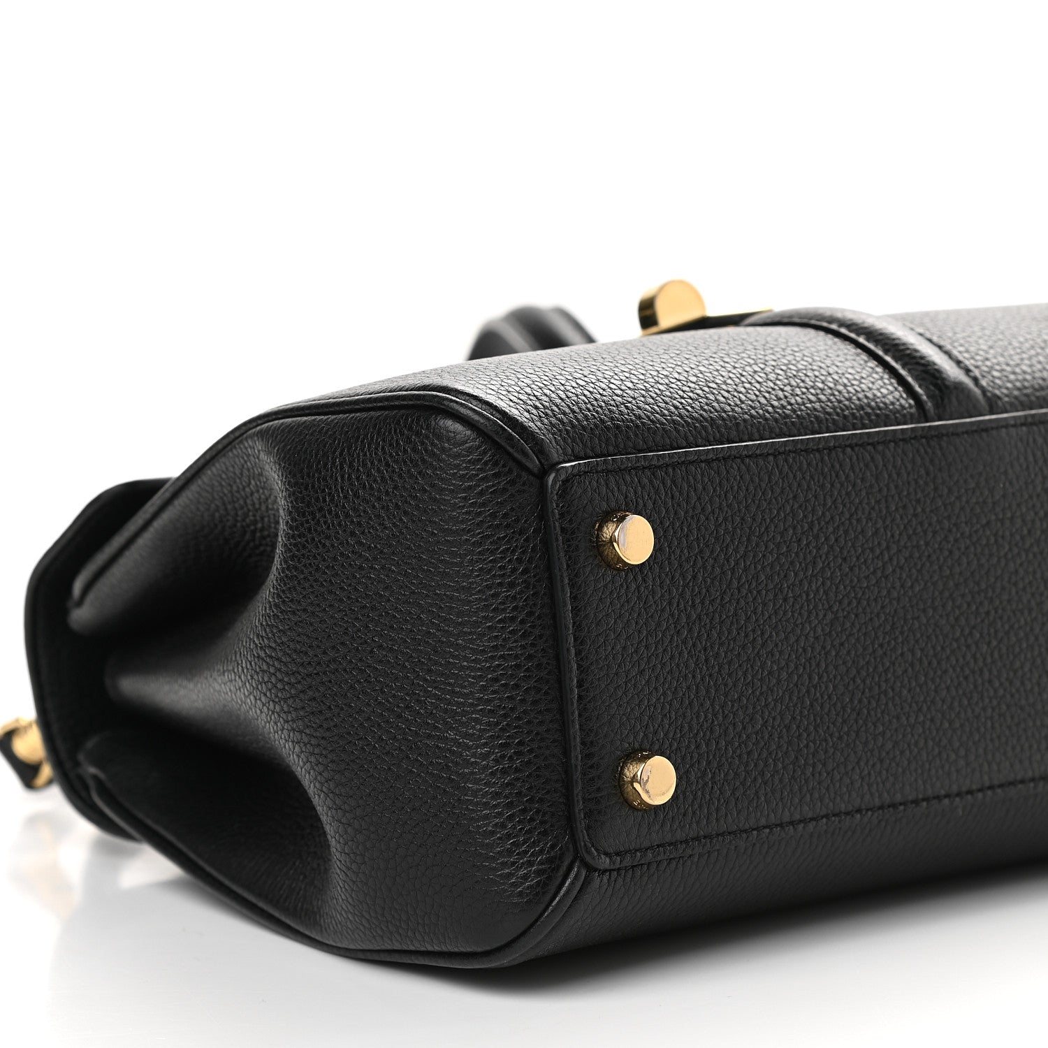 Celine Grained Calfskin Small 16 Top Handle Bag Black 9 of 12