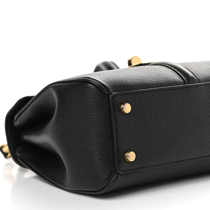 Celine Grained Calfskin Small 16 Top Handle Bag Black 9 of 12