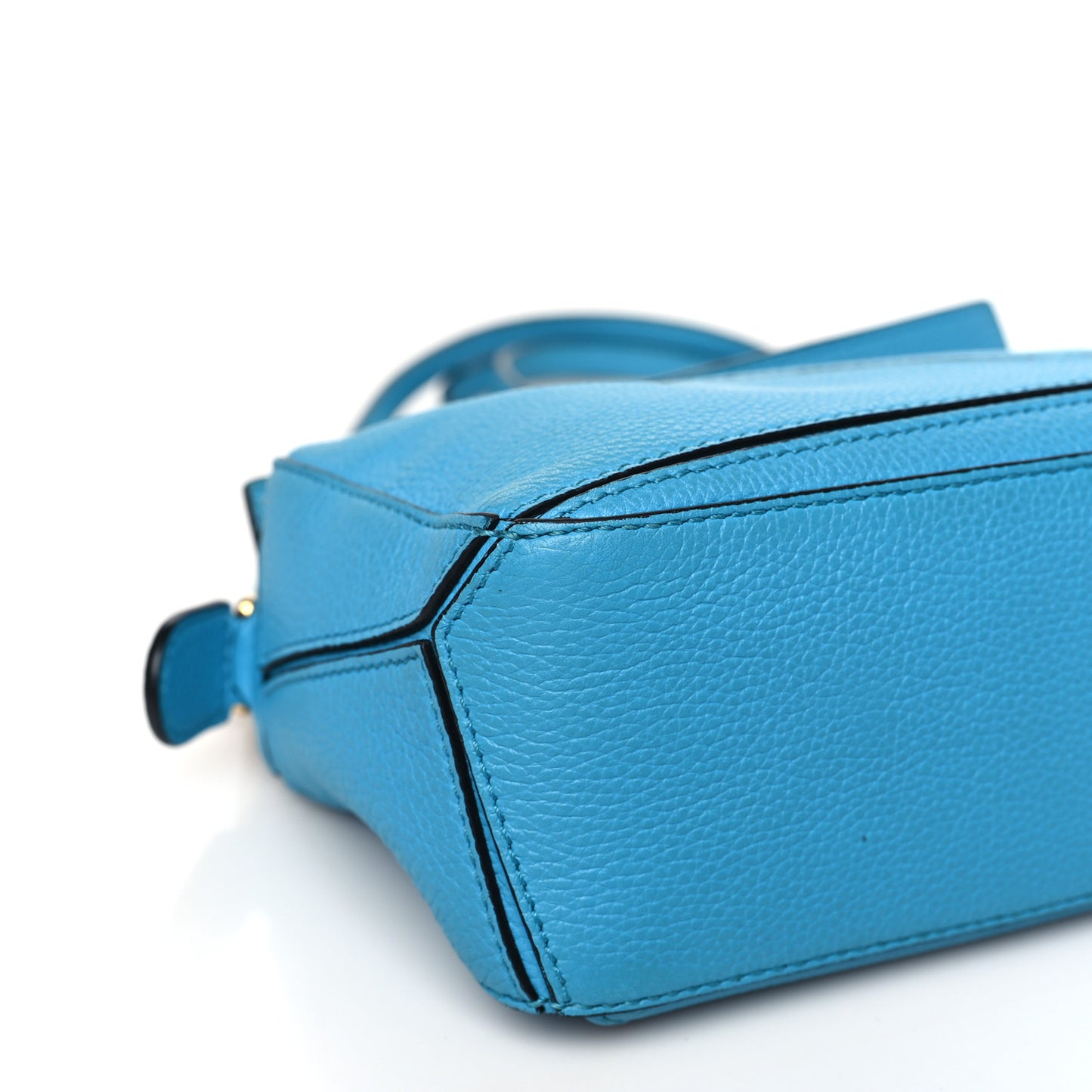 Calfskin Mini Puzzle Bag Cyan