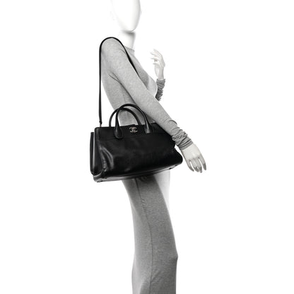 Chanel Calfskin Cerf Executive Shopper Tote Black 2 of 12