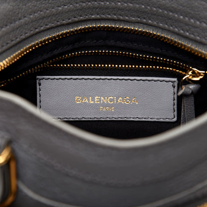 Balenciaga Chevre Gold Metallic Edge Hardware Mini City Gris Acier 8 of 9