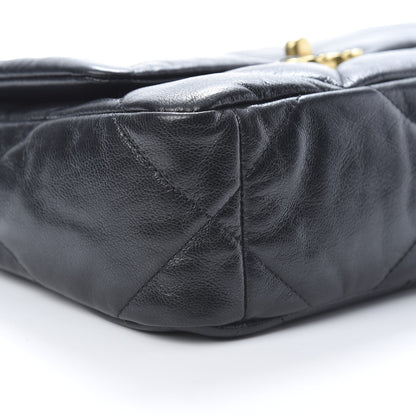 Chanel Goatskin Quilted Medium 19 Flap Black 9 of 11